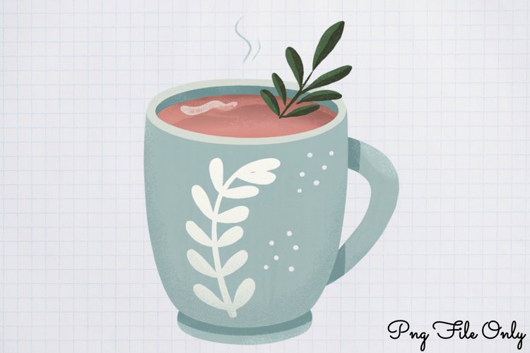 Cute Boho Christmas Watercolor Clipart PNG