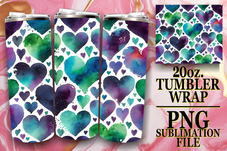 SWEET GIFT 20oz TUMBLER WRAP, Heart
