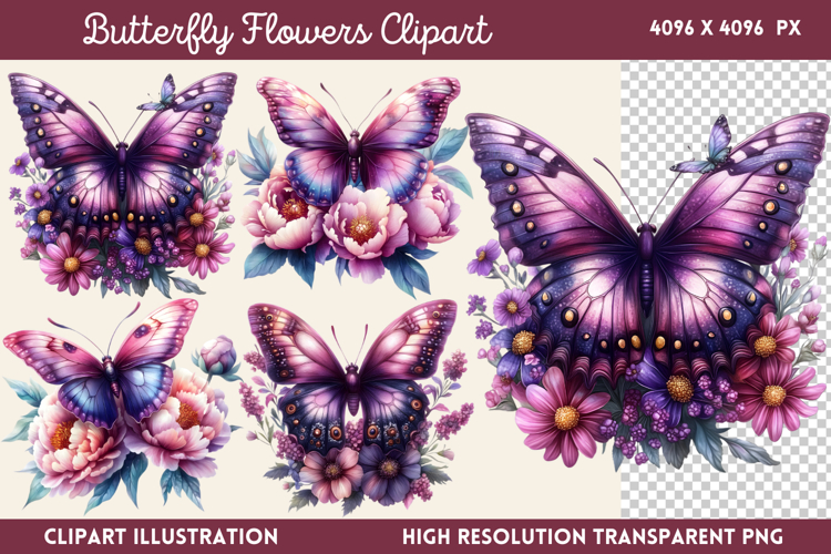 Watercolor Flowers Svg Image 12