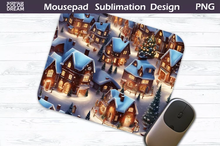 Christmas MousePad Sublimation | Winter MousePad