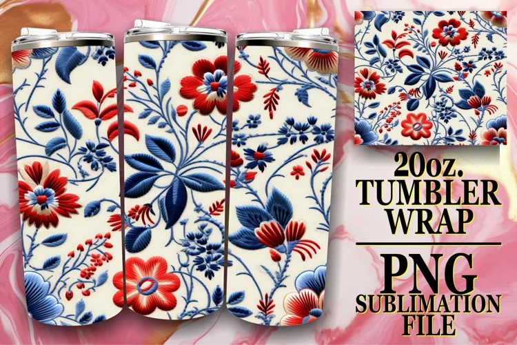 Abstract Pattern Tumbler Wrap