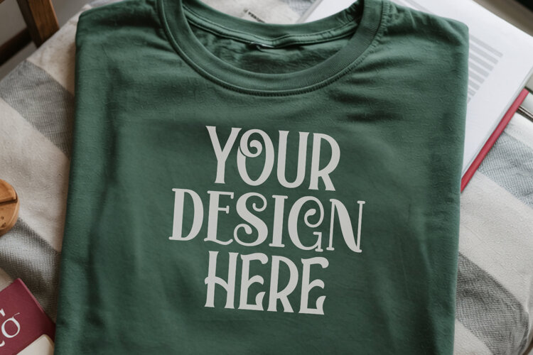 Moss Comfort Colors 1717 Christmas Mockup, CC 1717Comfort Co example image 1