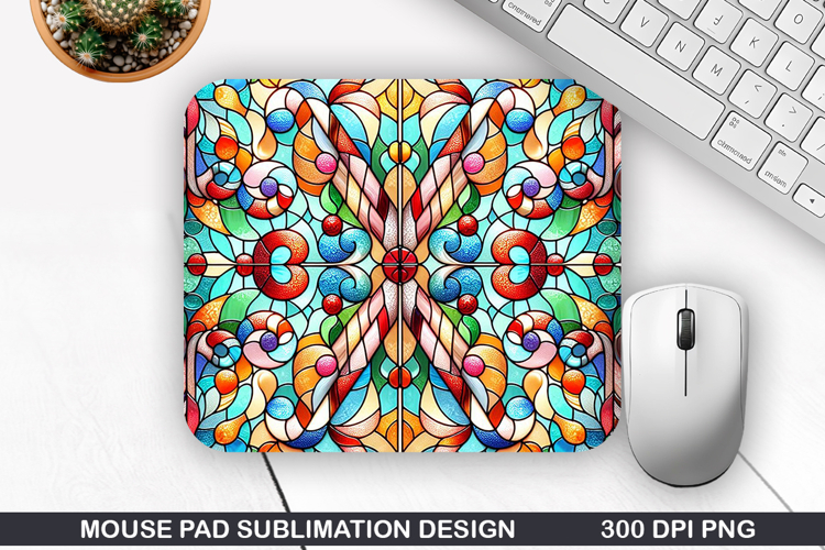 Mouse Pad Sublimation, Christmas Mouse Pad PNG Design