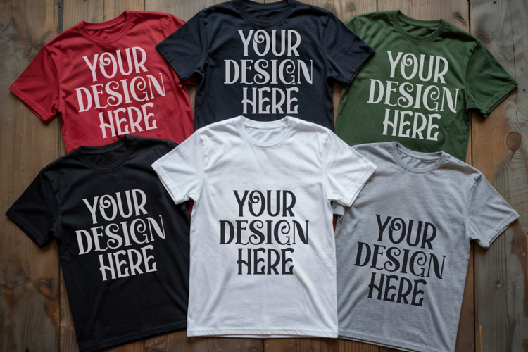 Christmas Family Matching Group Flat Lay Mockup