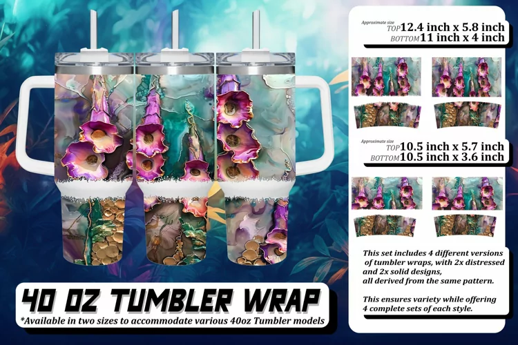 Summer Symphony: Pattern Sublimation Delight 40oz