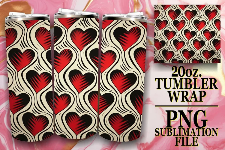 Heartfelt Sublimation Tumbler Wrap