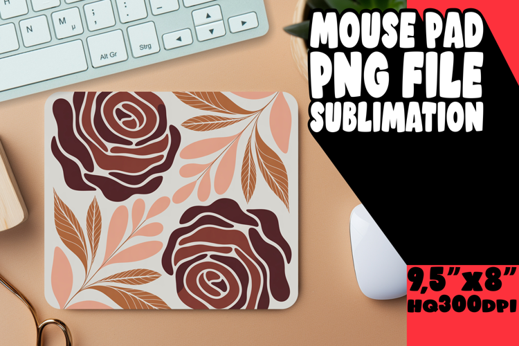 Whimsical MOUSE PAD Fun Designs, Flowers