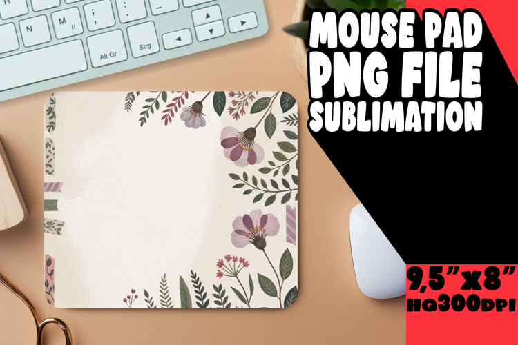 COZY mouse pad Inspirational Art, Flowers