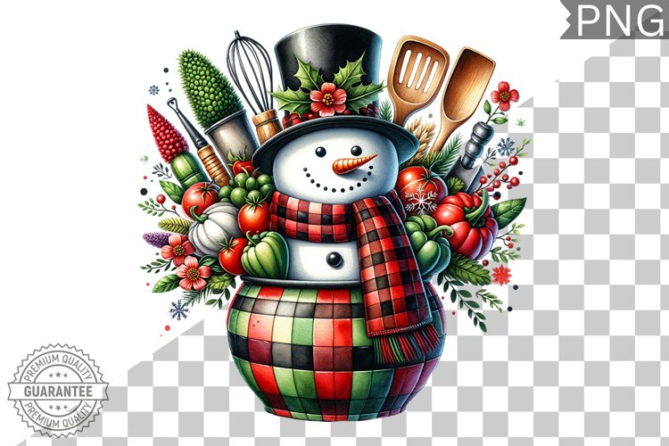 Christmas Snowman Clipart Image 9