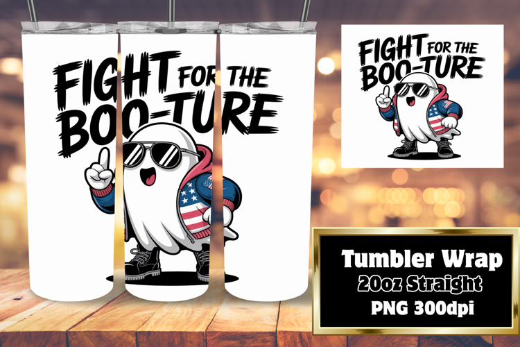 DIY 20oz Tumbler Wrap File , Funny Ghost