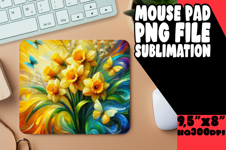 BLISSFUL desk MAT Playful Design, Flowers