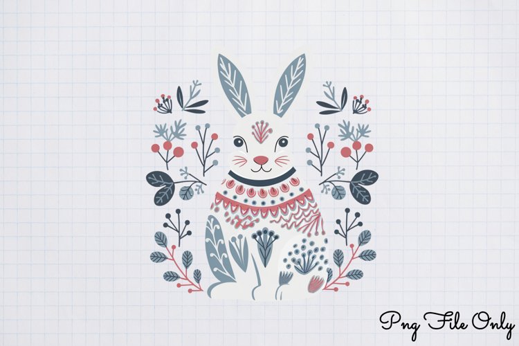 Scandinavian Folk Art Winter Clipart PNG