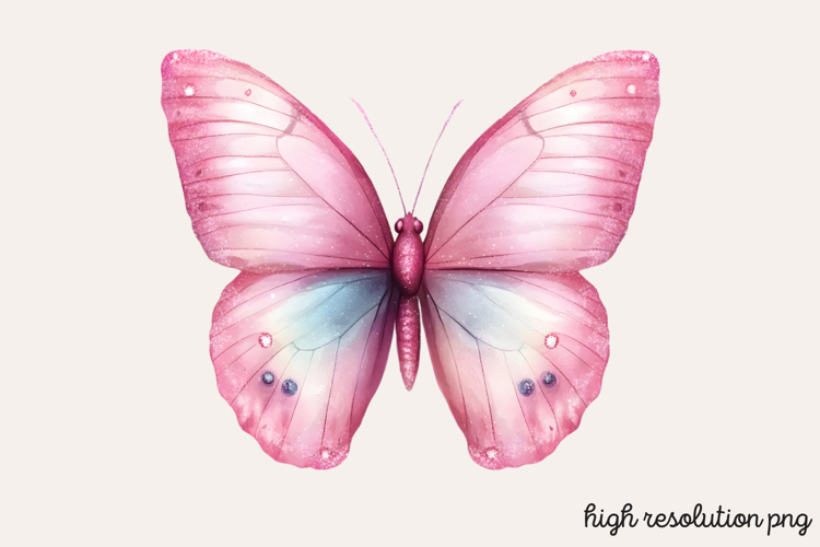 Pink Butterfly Clipart Image 21