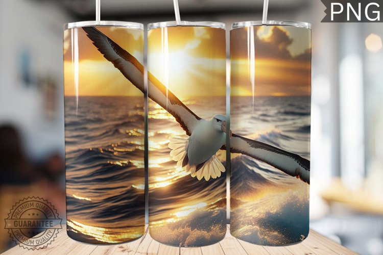 Albatross Tumbler Wrap - Albatross Tumbler Design example image 1