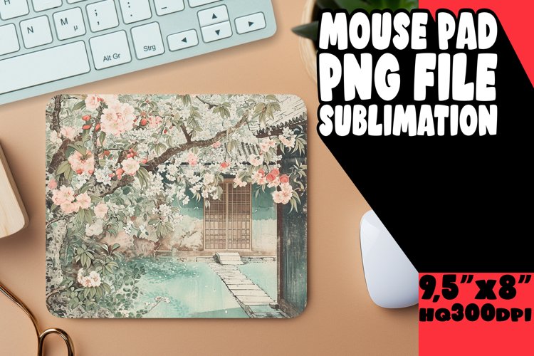 Blossom Bliss: Spring Mouse Pad Sublimation