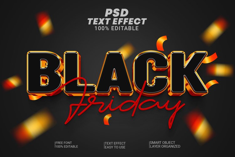 Black Editable Text Effect Style example image 1