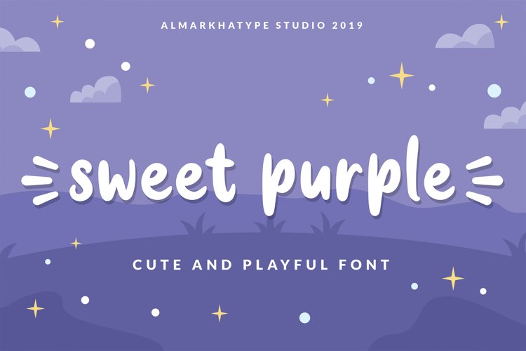 Sweet Purple - Cute & Playful Font example image 1