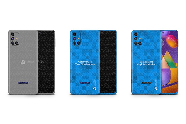 Galaxy M31s 2020 PSD Skin Mockup Template example image 1