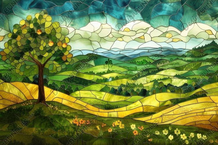 Stained Glass Texture Image 22