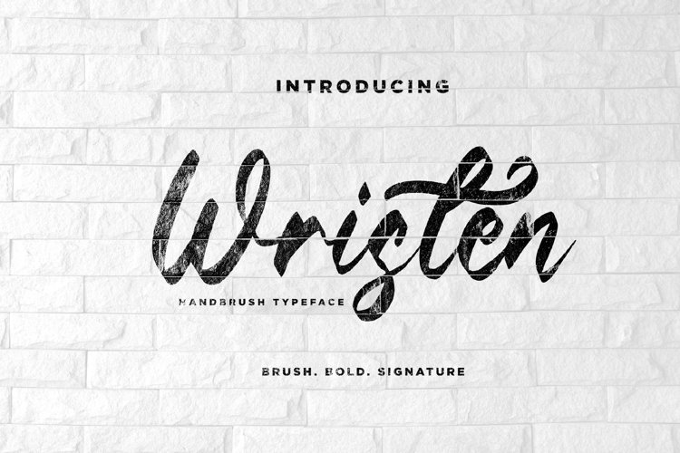 Wristen - Brush Font example image 1