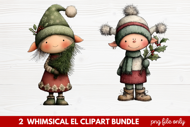 Cute Elf Clipart Image 8