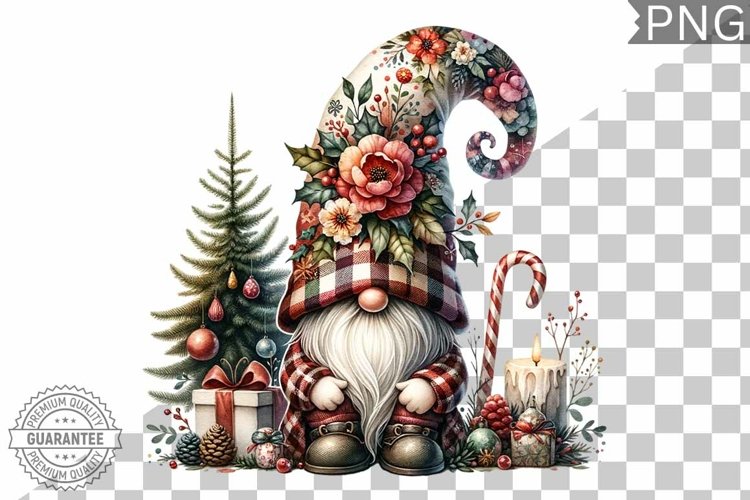 Christmas Gnome Sublimation - Clipart PNG Design