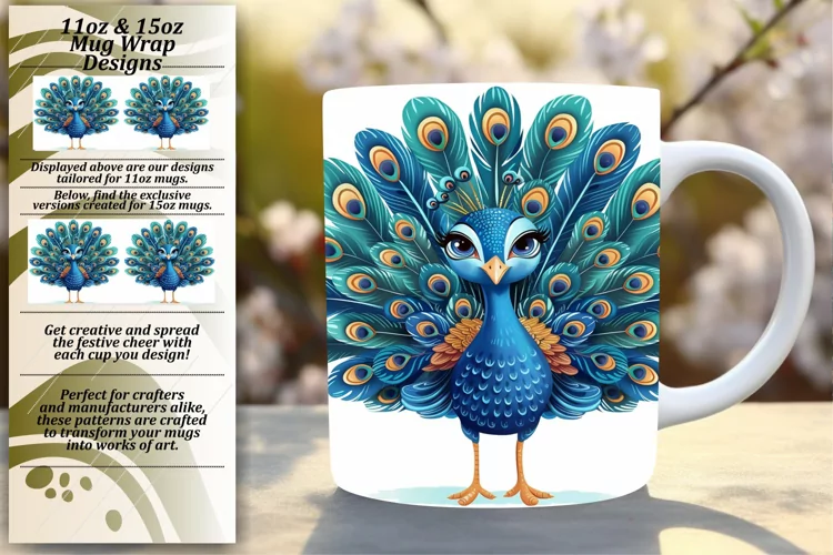 Vibrant Animal Parade Mug Sublimation 15oz