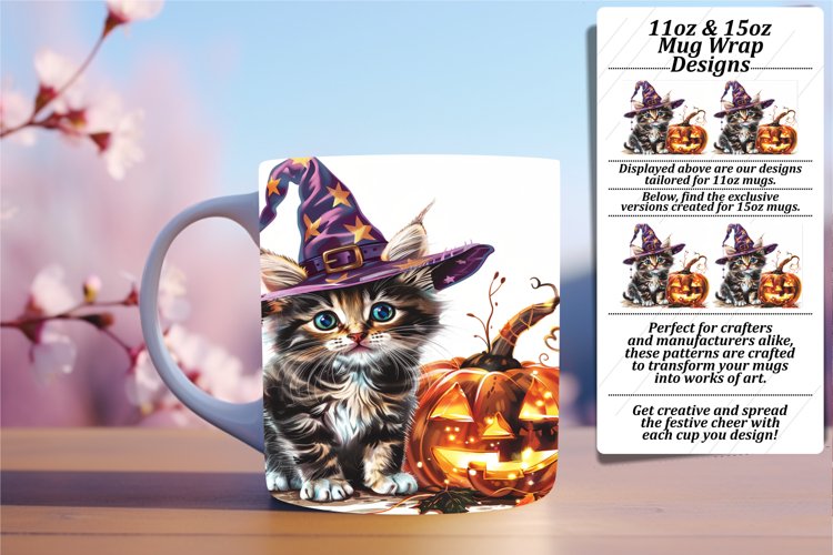 Pumpkin Animal Mug 11oz/15oz Wrap PNG