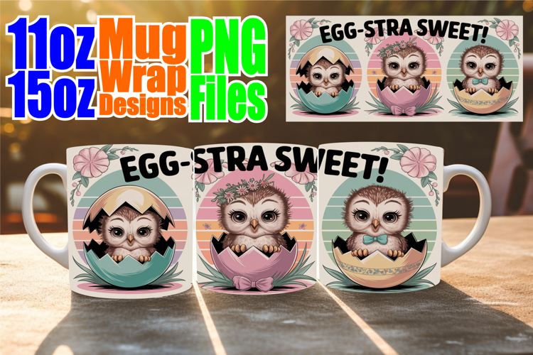 Refreshing moments sublimation mug wrap, Easter