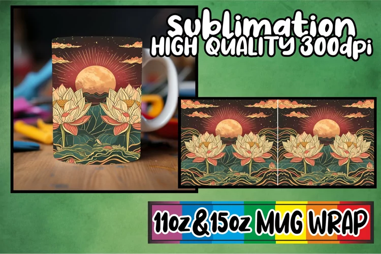Springtime Vintage Visions: Mug Wrap Sublimation