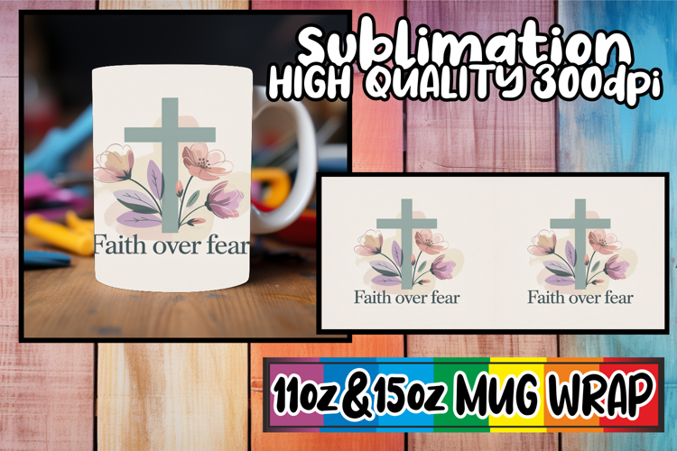 Inspired thoughts 11oz 15oz mug wrap, Christan Quotes