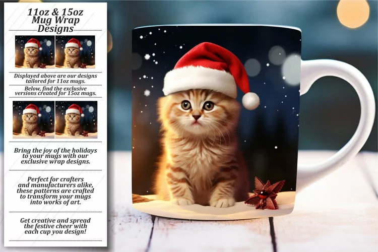 Vibrant Xmas Wonders: Sublimation Mug Creations