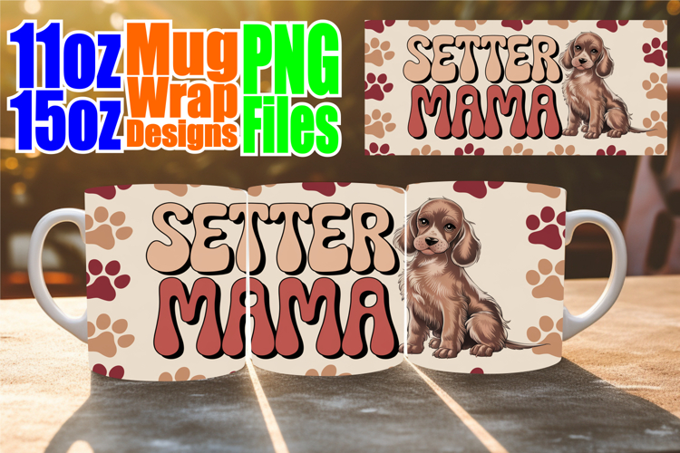 Serene vibes 11oz 15oz sublimation wrap, Dog Mom