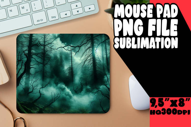 Blissful Mouse Pad Sublimation Ideas, Horror Halloween