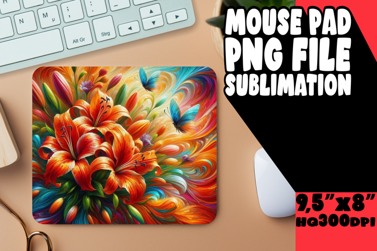 VIBRANT mouse MAT Innovative Art, Flowers