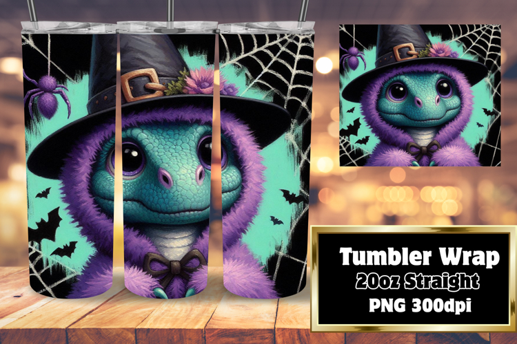 Beautiful Gift: 20oz Tumbler Wrap , Halloween Dino
