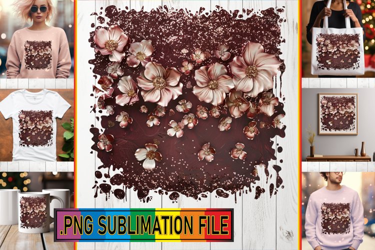 Leopard Luxe & Sublimation Petal Power PNG example image 1