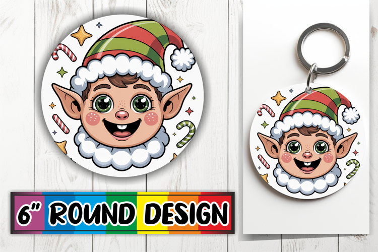 Playful Car Coasters Sublimation, Cute Christmas