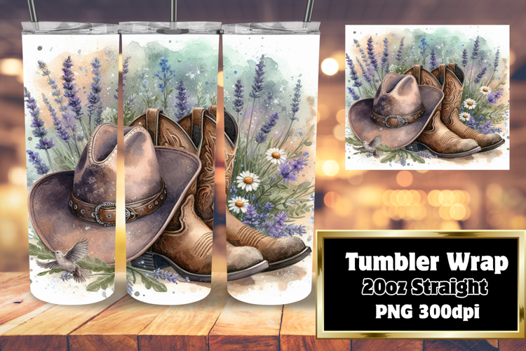SOPHISTICATED 20oz Sublimation Tumbler , Western