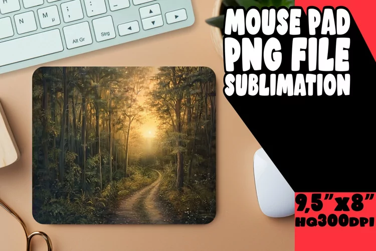 Enchanting Landscape Mouse Pad Design