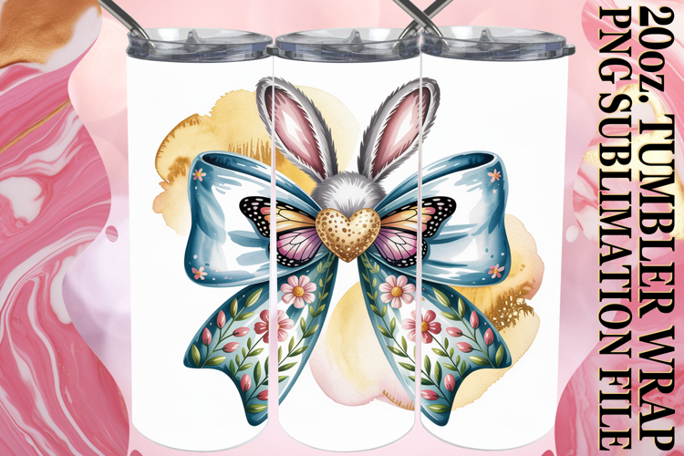 RADIANT DAYS 20oz TUMBLER WRAP, Easter Bow