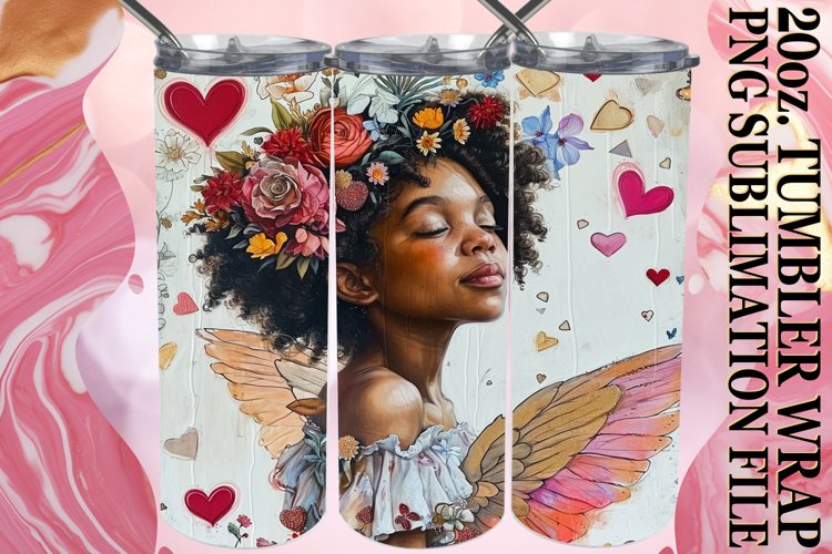 Heartfelt Love on Tumbler Wrap Sublimation example image 1