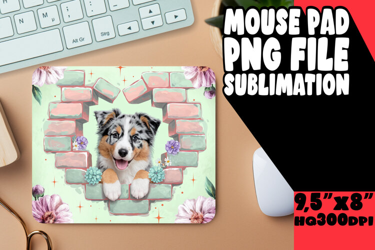 COZY MOUSE MAT CREATIVE SUBLIMATION, Cute Dog example image 1
