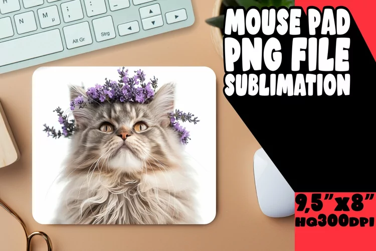 Quirky Cat Sublimation Desk Accessory