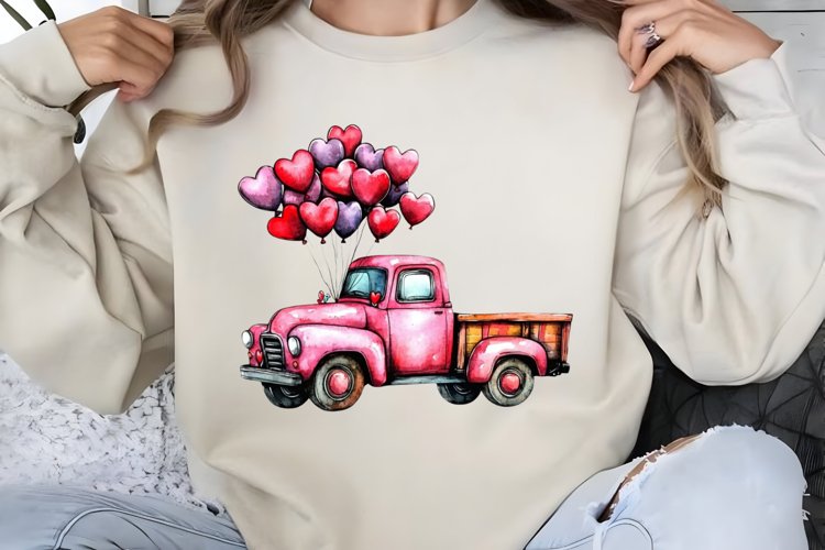 Retro Valentine Clipart PNG