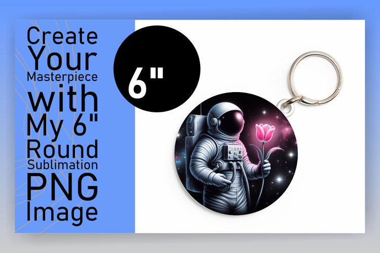 Whimsical Round Design for Coasters , Astronaut