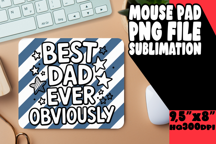 JOYFUL MOUSE MAT PLAYFUL ART, Fathers Day