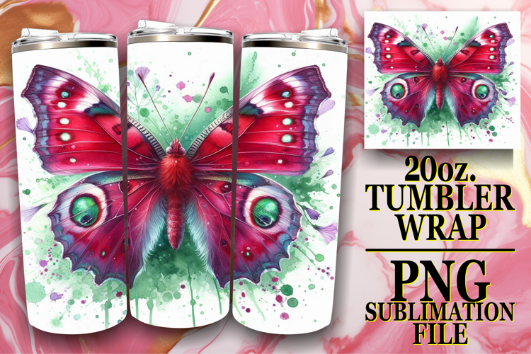 RADIANT ENCOUNTERS 20oz TUMBLER WRAP, Butterfly
