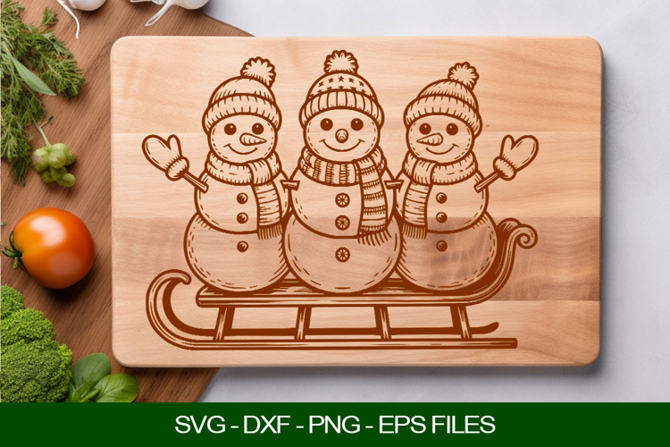 Christmas Snowman Svg Image 2
