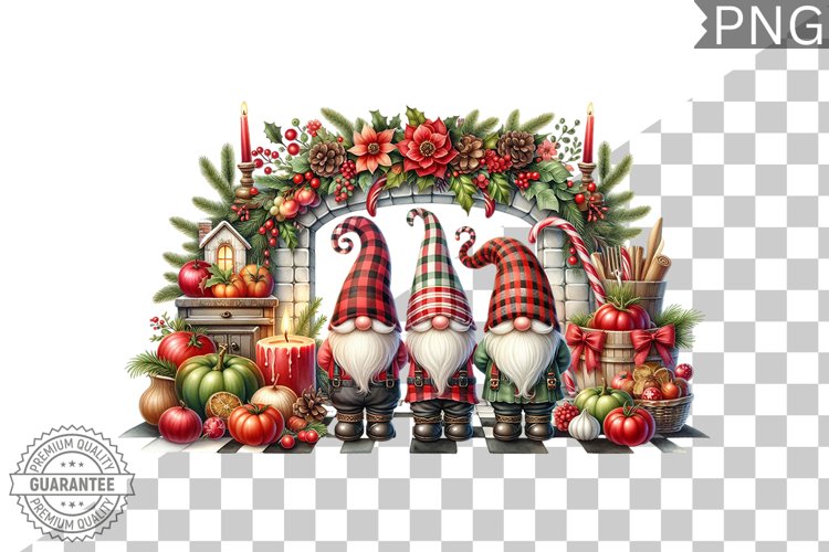Christmas Gnome Sublimation - Clipart PNG Design